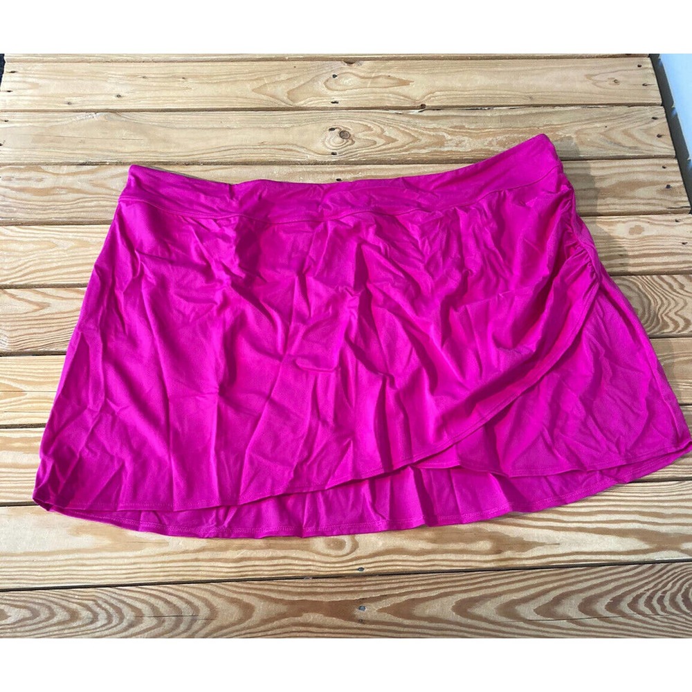 NEW Ambernoon ll UPF 50 Wrap Swim Skirt Size 30 Women’s Fuchsia